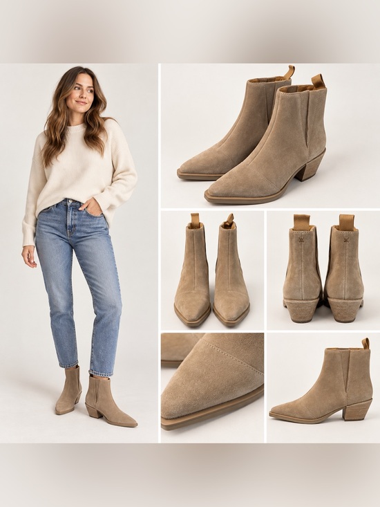 rag & bone Shoes - rag & bone Rover Suede Pointed Toe Ankle Boots size 36